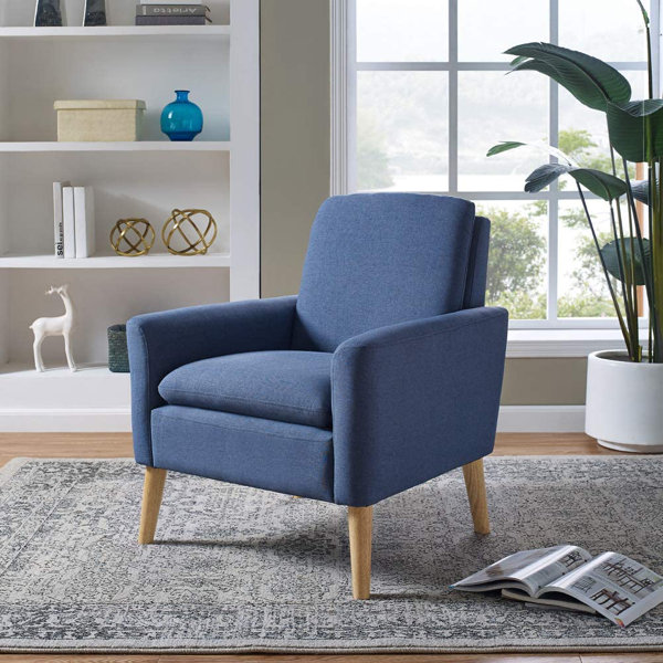 Corrigan Studio® Lohoms Modern Accent Fabric Chair Single Sofa Comfy